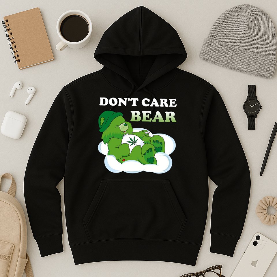 Funny Bear Smoking Weed Cannabis Hoodie