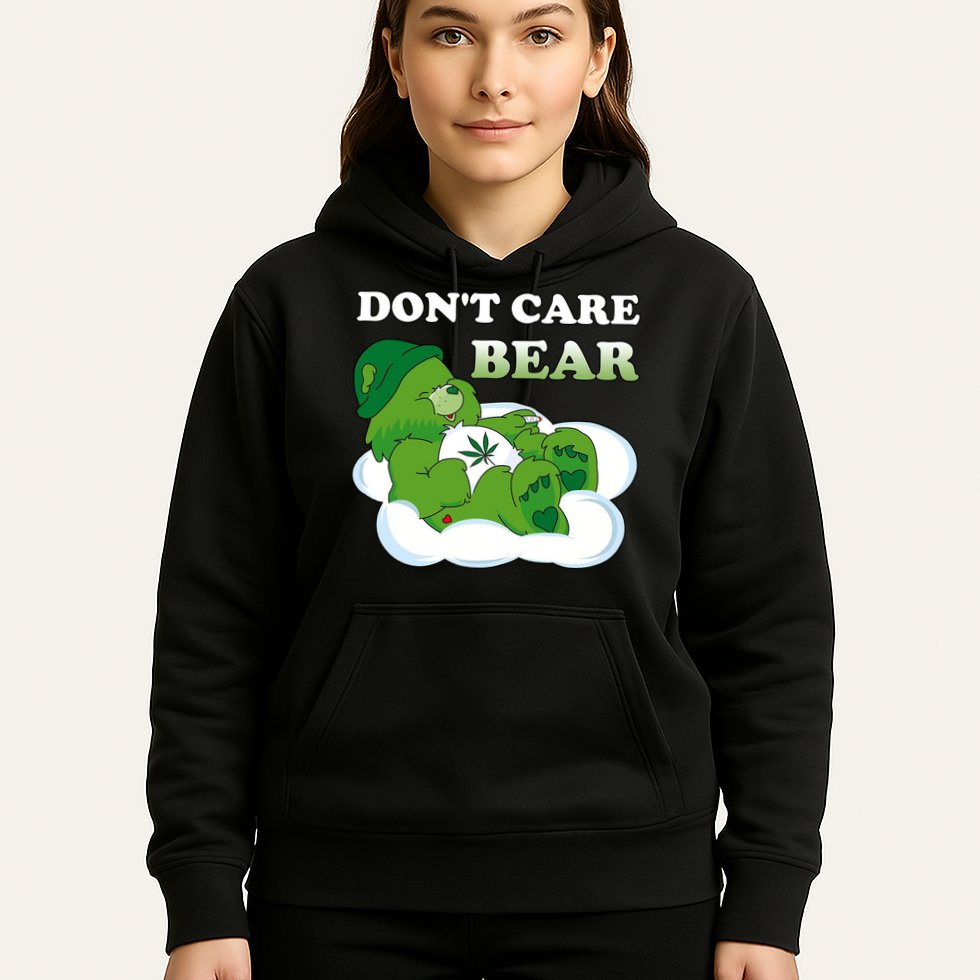 Funny Bear Smoking Weed Cannabis Hoodie