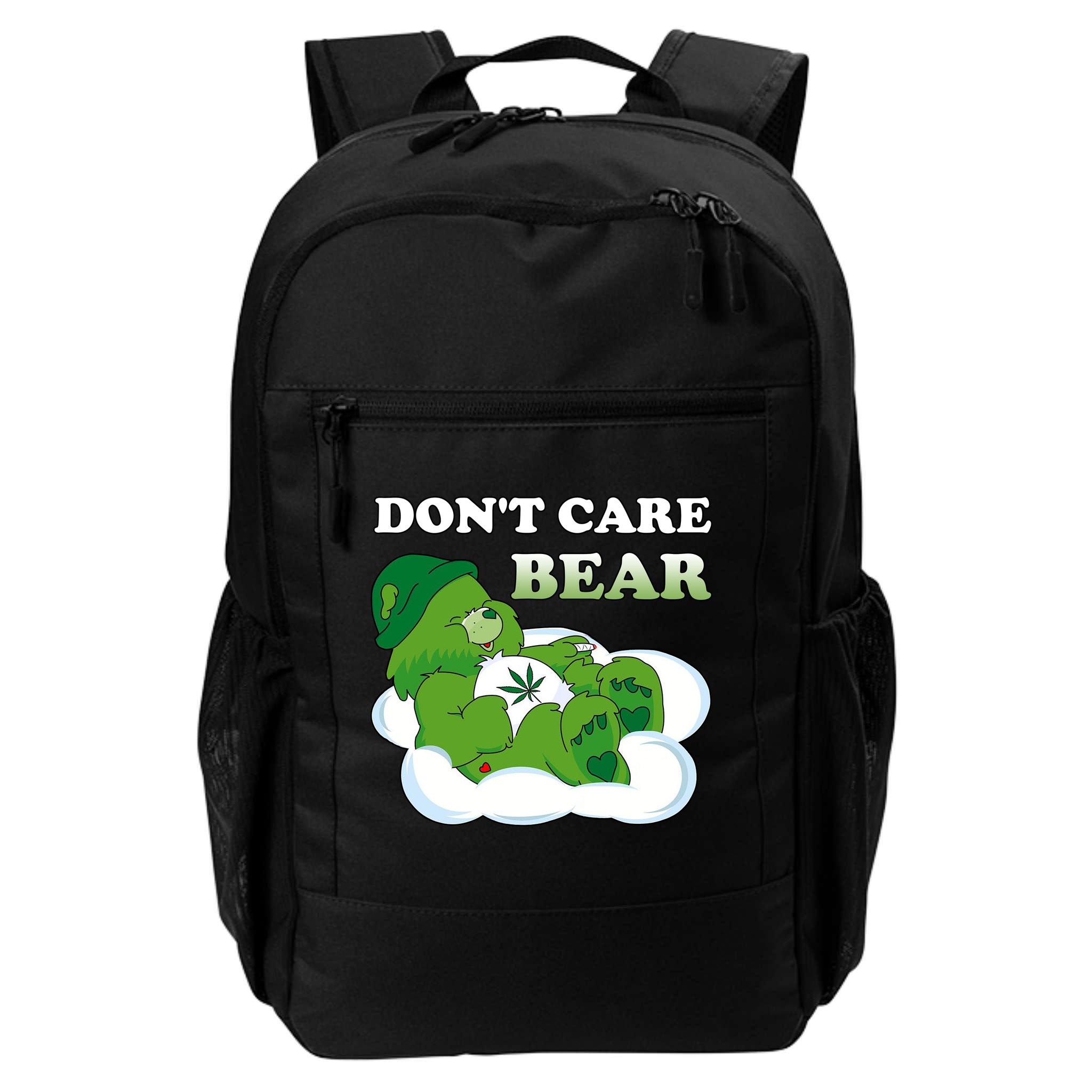 Funny Bear Smoking Weed Cannabis Backpack