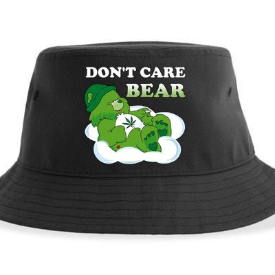 Funny Bear Smoking Weed Cannabis Sustainable Bucket Hat