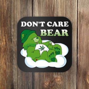 Funny Bear Smoking Weed Cannabis Coaster