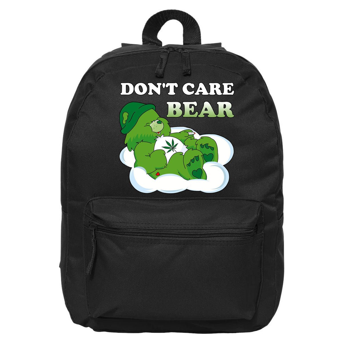 Funny Bear Smoking Weed Cannabis 16 in Basic Backpack