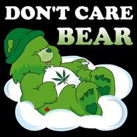 Funny Bear Smoking Weed Cannabis 16 in Basic Backpack