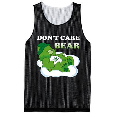 Funny Bear Smoking Weed Cannabis Mesh Reversible Basketball Jersey Tank