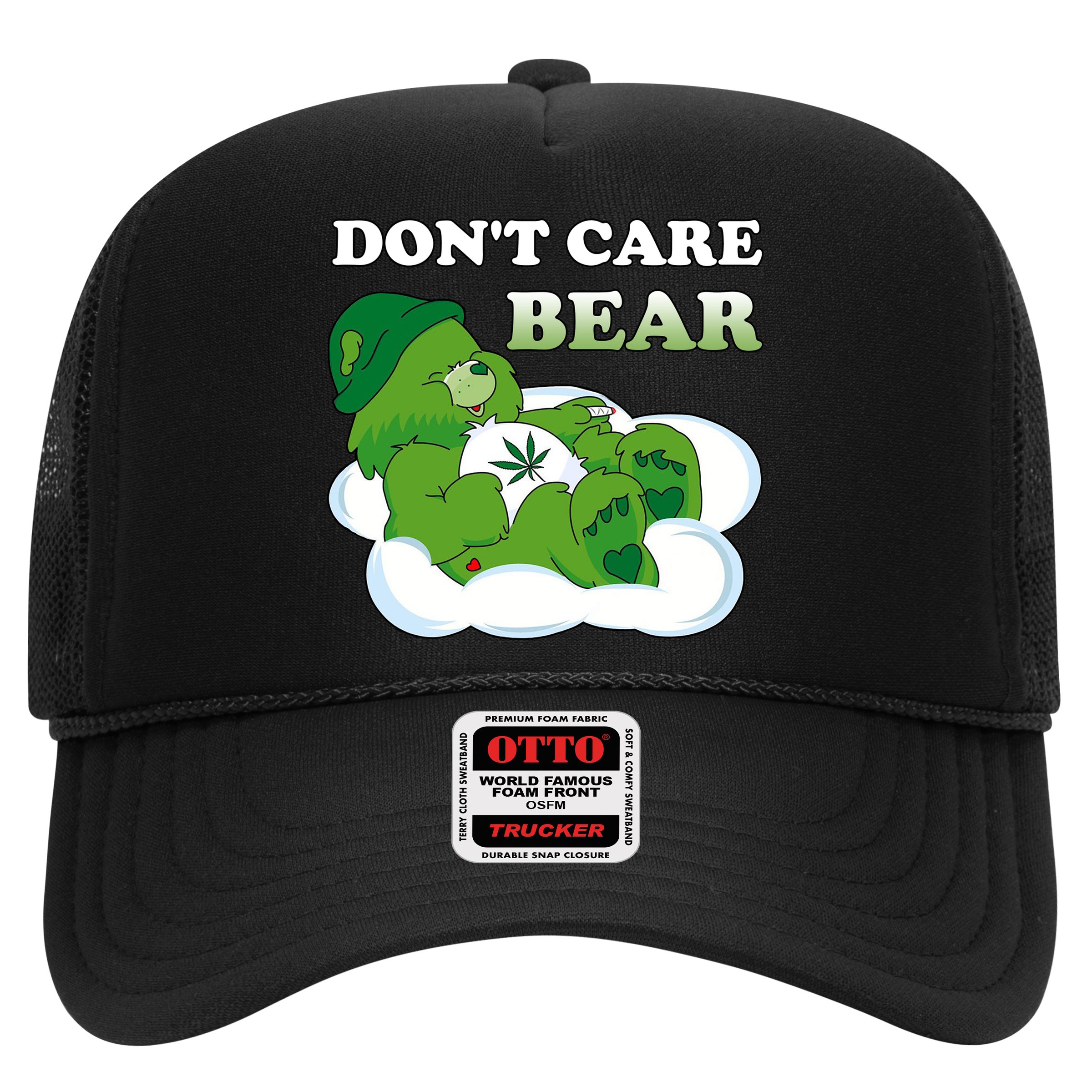 Funny Bear Smoking Weed Cannabis Hat