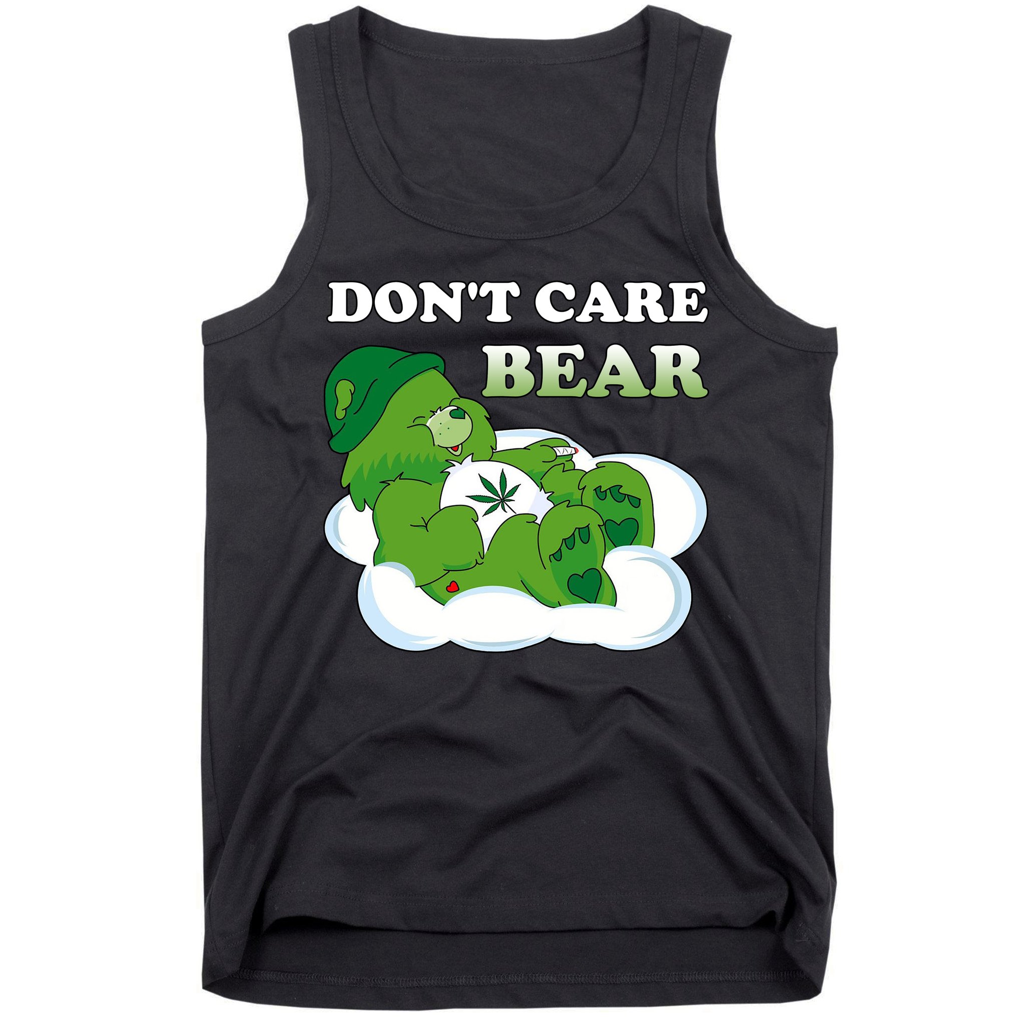 Funny Bear Smoking Weed Cannabis Tank Top