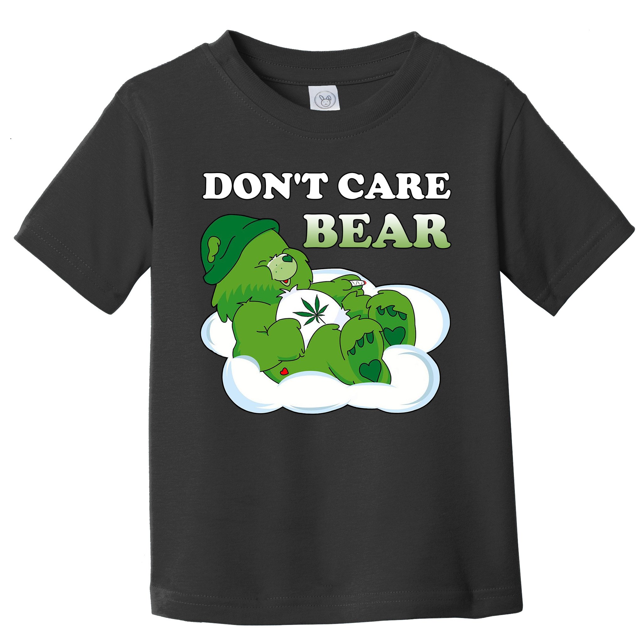 Funny Bear Smoking Weed Cannabis Toddler T-Shirt