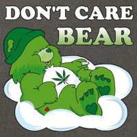 Funny Bear Smoking Weed Cannabis Cotton Canvas Backpack