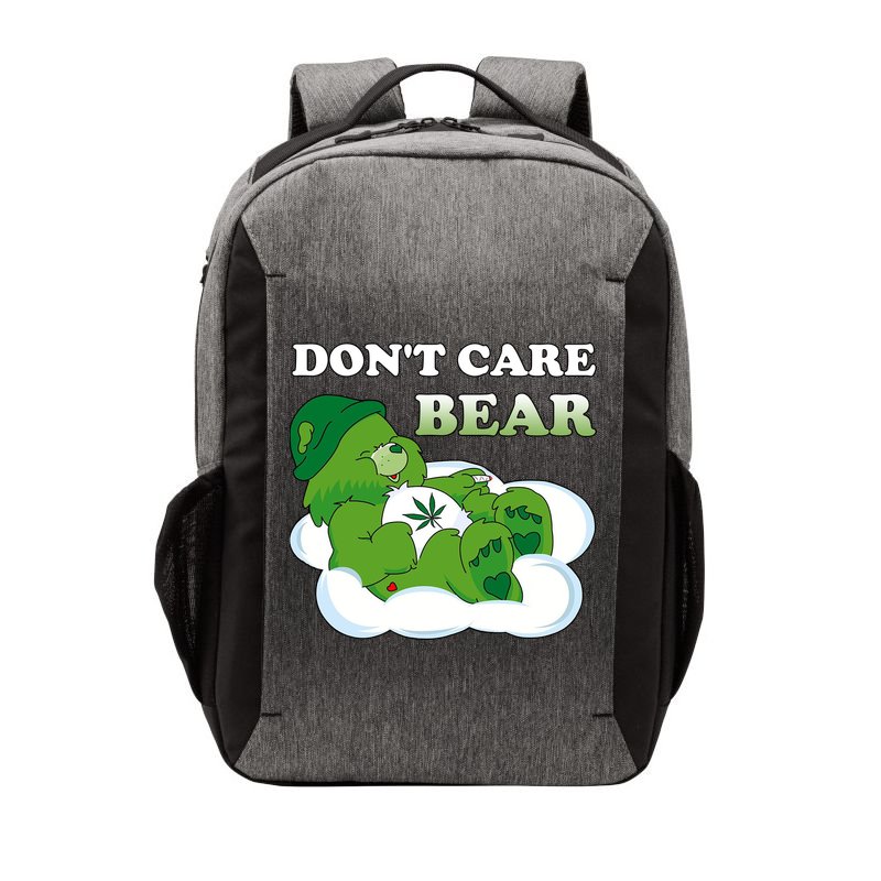 Funny Bear Smoking Weed Cannabis Vector Backpack