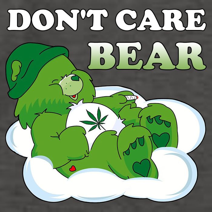 Funny Bear Smoking Weed Cannabis Vector Backpack