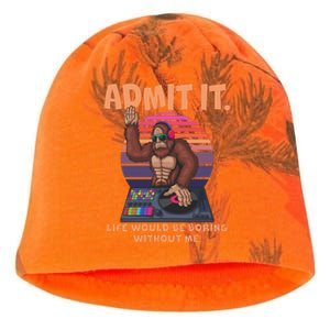 Funny Bigfoot Sasquatch Admit It Life Would Be Boring Without Me Kati - Camo Knit Beanie