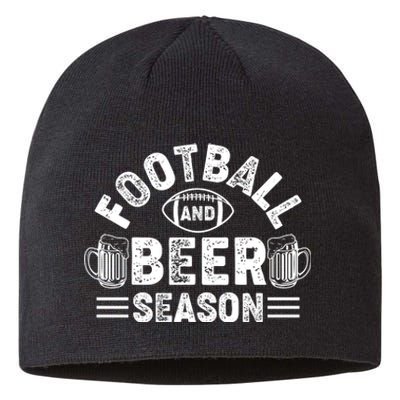 Football & Beer Season Graphic Sustainable Beanie