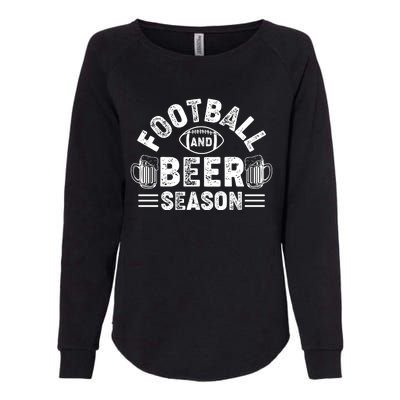 Football & Beer Season Graphic Womens California Wash Sweatshirt