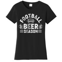 Football & Beer Season Graphic Women's T-Shirt