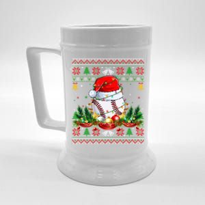 Funny Baseball Santa Claus Hat Ugly Christmas Xmas Gift Beer Stein