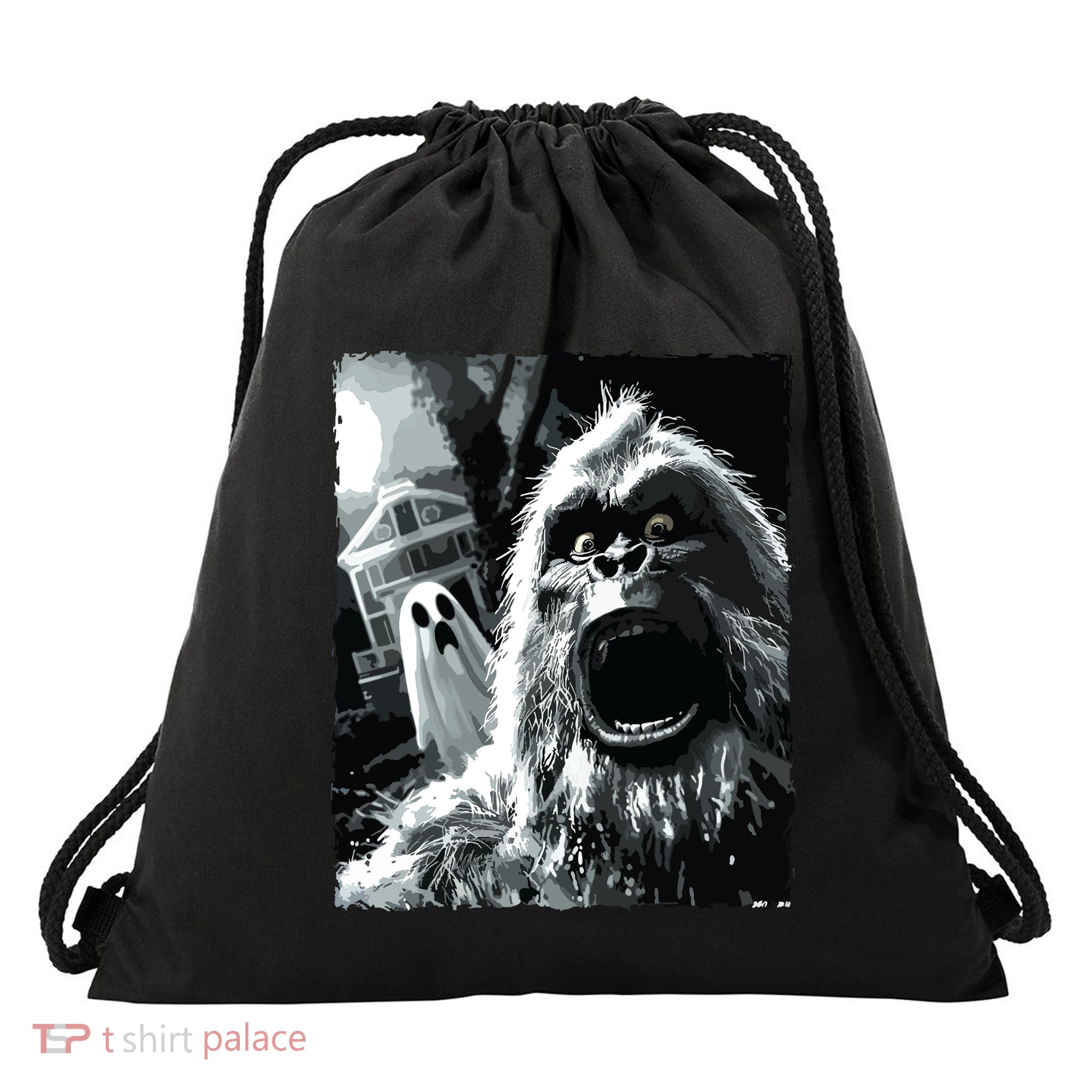Funny Bigfoot Sasquatch Halloween Drawstring Bag