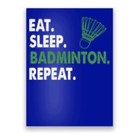 Funny Badminton Shuttlecock Novelty Tee Gift Poster