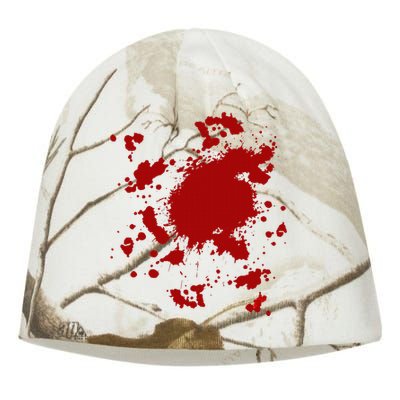 Fake Blood Splatter Gag Fancy Dress Kati - Camo Knit Beanie