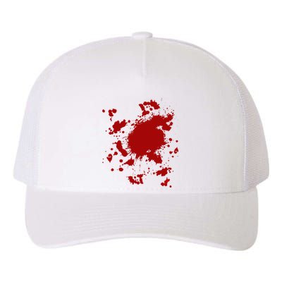 Fake Blood Splatter Gag Fancy Dress Yupoong Adult 5-Panel Trucker Hat