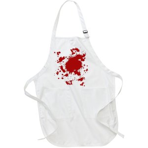 Fake Blood Splatter Gag Fancy Dress Full-Length Apron With Pockets