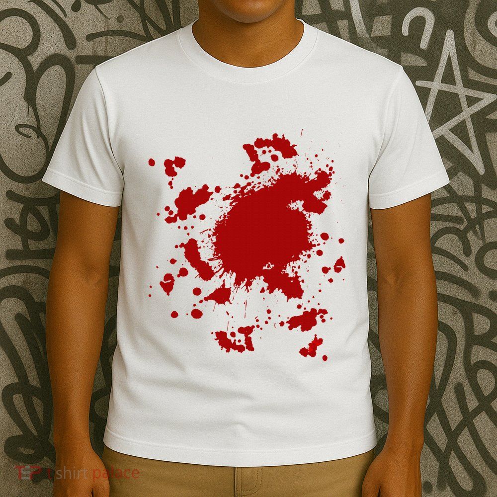 Fake Blood Splatter Gag Fancy Dress T-Shirt