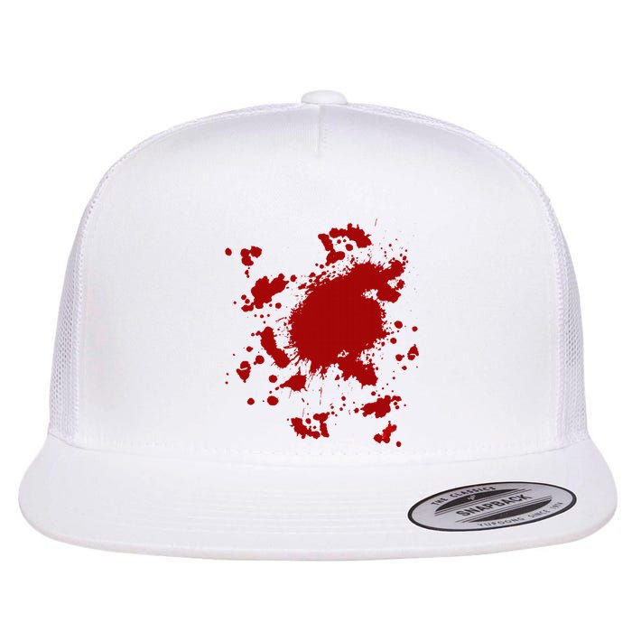 Fake Blood Splatter Gag Fancy Dress Flat Bill Trucker Hat