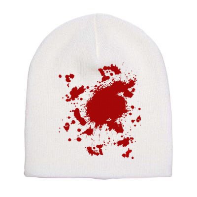 Fake Blood Splatter Gag Fancy Dress Short Acrylic Beanie