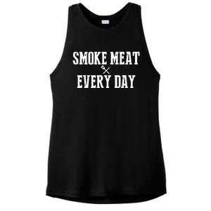 Funny BBQ Smoker Accessory Pitmaster Dad Grilling Gift Ladies PosiCharge Tri-Blend Wicking Tank