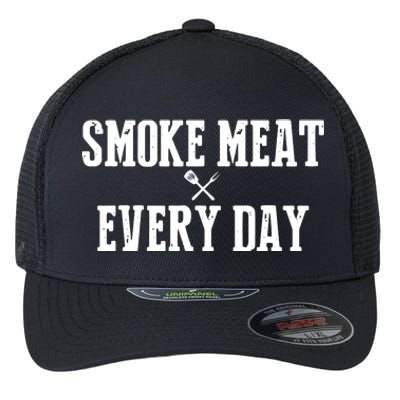 Funny BBQ Smoker Accessory Pitmaster Dad Grilling Gift Flexfit Unipanel Trucker Cap