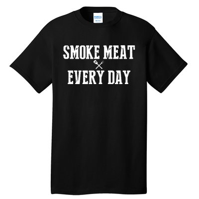 Funny BBQ Smoker Accessory Pitmaster Dad Grilling Gift Tall T-Shirt