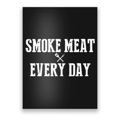 Funny BBQ Smoker Accessory Pitmaster Dad Grilling Gift Poster