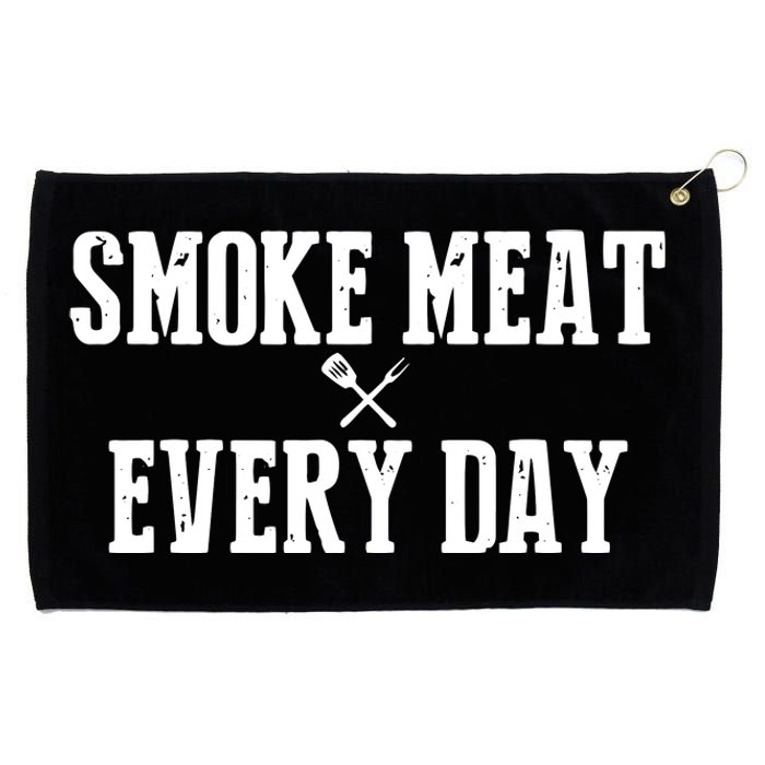 Funny BBQ Smoker Accessory Pitmaster Dad Grilling Gift Grommeted Golf Towel