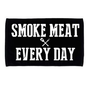 Funny BBQ Smoker Accessory Pitmaster Dad Grilling Gift Microfiber Hand Towel