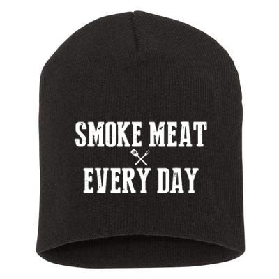 Funny BBQ Smoker Accessory Pitmaster Dad Grilling Gift Short Acrylic Beanie