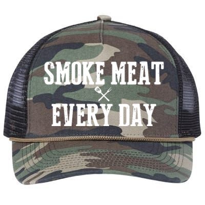 Funny BBQ Smoker Accessory Pitmaster Dad Grilling Gift Retro Rope Trucker Hat Cap