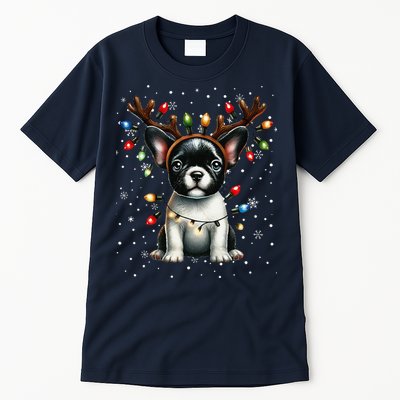 French Bulldog Santa Hat Christmas Pajamas Tall T-Shirt