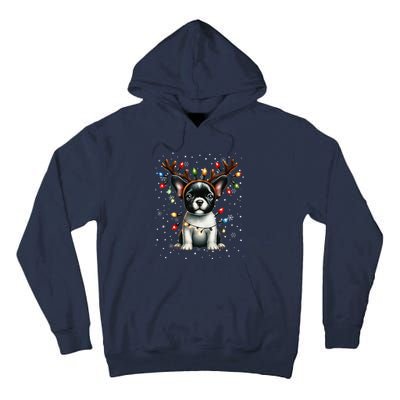 French Bulldog Santa Hat Christmas Pajamas Tall Hoodie