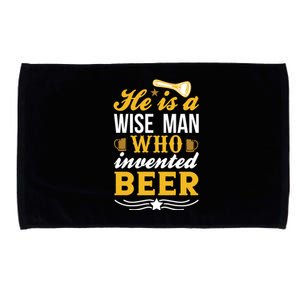 Funny Beer Slogan Beer Lover Beer Quote Microfiber Hand Towel