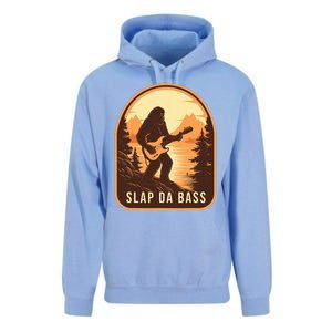 Funny Bigfoot Slap Da Bass Sasquatch Music Lover Bassist Unisex Surf Hoodie