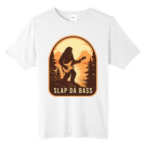 Funny Bigfoot Slap Da Bass Sasquatch Music Lover Bassist Tall Fusion ChromaSoft Performance T-Shirt