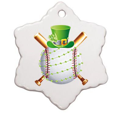 Funny Baseball St Patricks Day 2024 Ball Leprechaun Catcher Meaningful Gift Ceramic Star Ornament