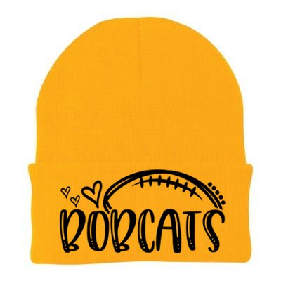 Football Bobcat School Sports Fan Team Spirit Great Gift Knit Cap Winter Beanie