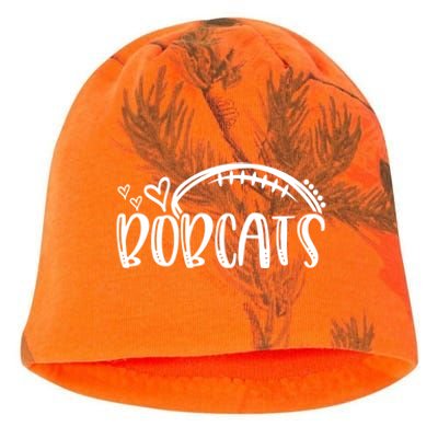 Football Bobcat School Sports Fan Team Spirit Great Gift Kati - Camo Knit Beanie