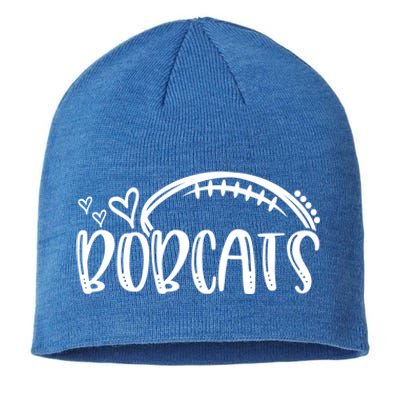 Football Bobcat School Sports Fan Team Spirit Great Gift Sustainable Beanie