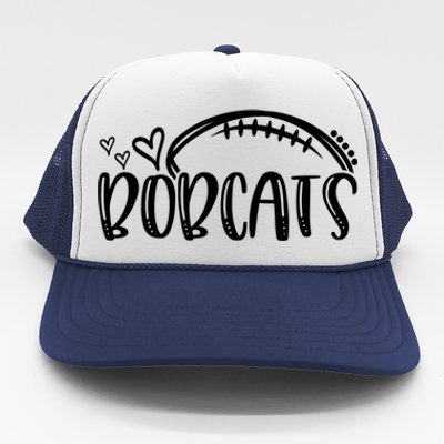 Football Bobcat School Sports Fan Team Spirit Great Gift Trucker Hat