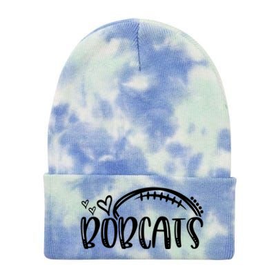 Football Bobcat School Sports Fan Team Spirit Great Gift Tie Dye 12in Knit Beanie