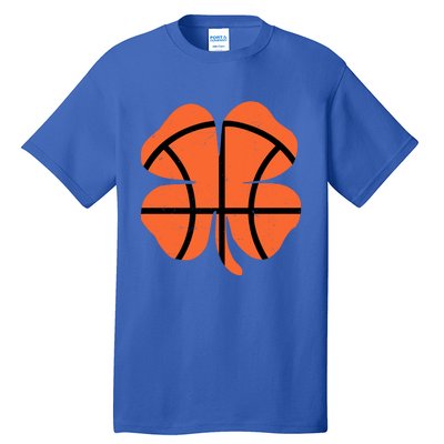 Funny Basketball Shamrock Happy St Patricks Day Cool Gift Tall T-Shirt