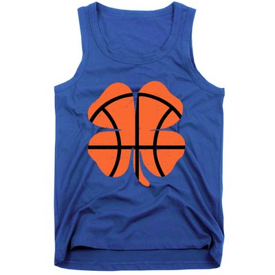 Funny Basketball Shamrock Happy St Patricks Day Cool Gift Tank Top