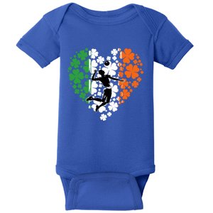 Funny Basketball Shamrock St Patrick's Day Ireland Flag Gift Baby Bodysuit