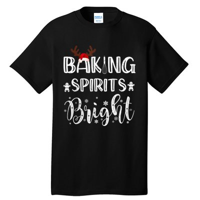 Funny Baking Spirits Bright Christmas Tall T-Shirt